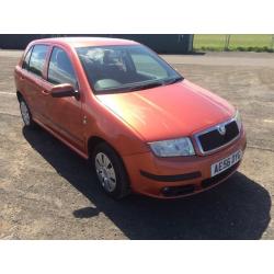 DIESEL SKODA FABIA AMBIENTE TDI 80 1422cc 5 DOOR LONG MOT