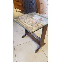 Beautiful Rare Antique Tapestry Table / Fire Guard