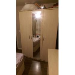 Wardrobe, Chest and Bedside Cabinet set