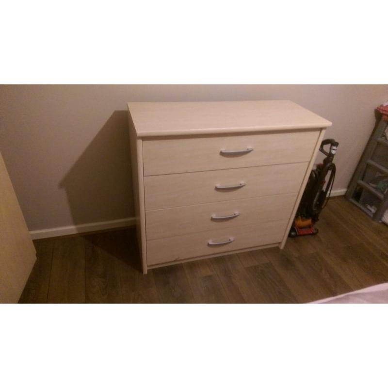 Wardrobe, Chest and Bedside Cabinet set