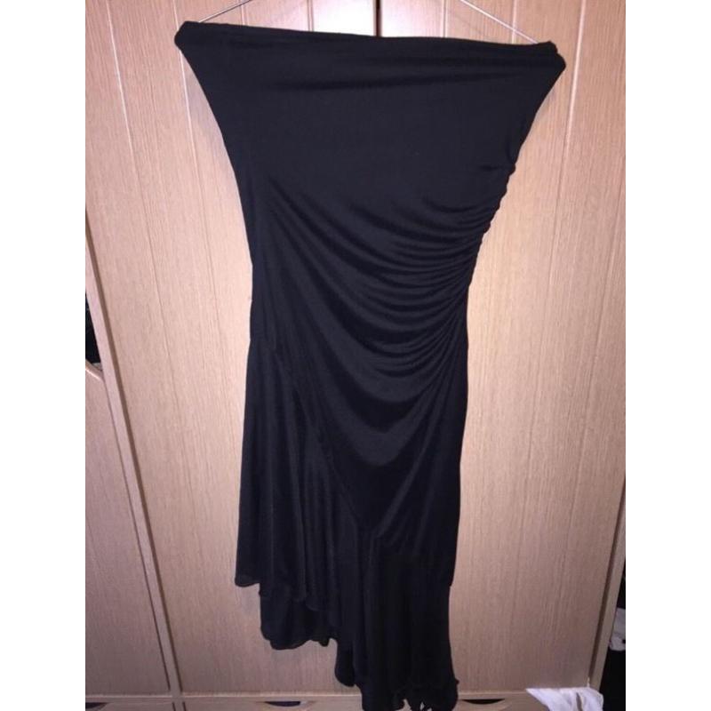 Women's Black Strapless Dress