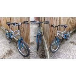 Silverfox Terrain kids bike, 14" blue full suspension, 6 gears, Midhurst GU29