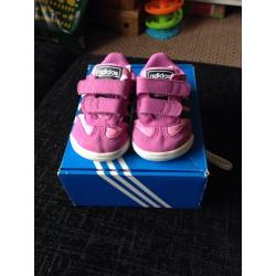 Baby Adidas Trainers Size 1 Crib Shoes