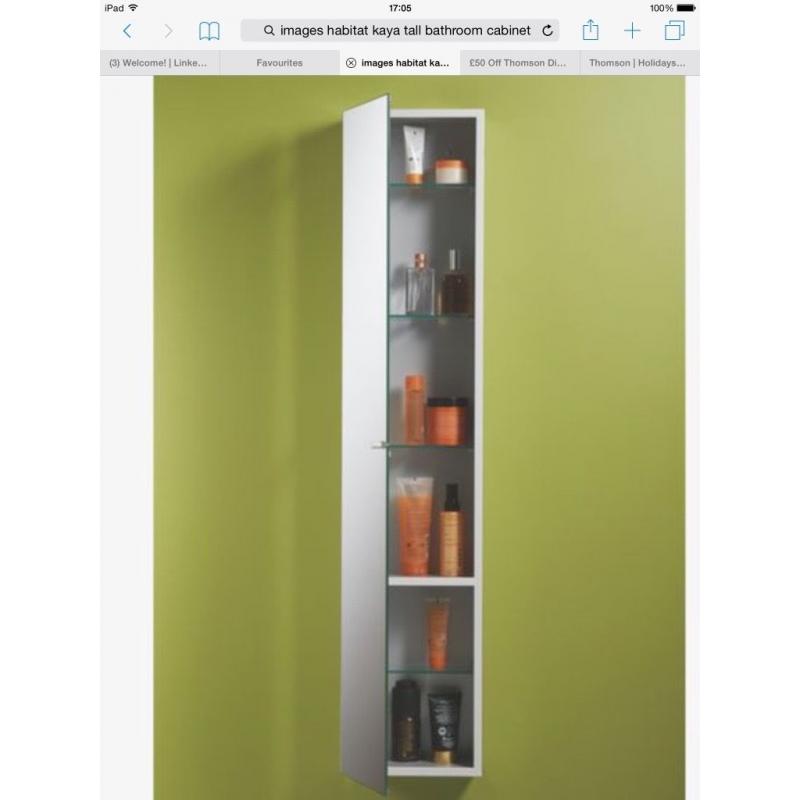 Habitat kaya tall door bathroom cabinet