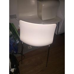 White Dining room chairs X 4 (four)