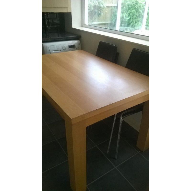 Dining table and chairs