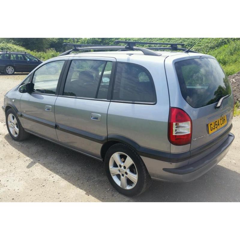 2004 VAUXHALL ZAFIRA 7 SEATER 1.6 PETROL family car roof bars rack alloy wheels cd player 5 door