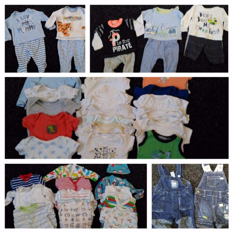 Baby boy newborn to 6-9 months big bundle