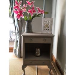 PRETTY FRENCH GREY SHABBY CHIC CABINET **REDUCED**