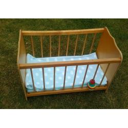 Doll's Wooden Cot