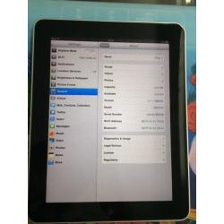 APPLE IPAD 1ST GENERATION , 16GB STORAGE, WIFI, GOOD CONDITION, COMES WITH A CHARGER