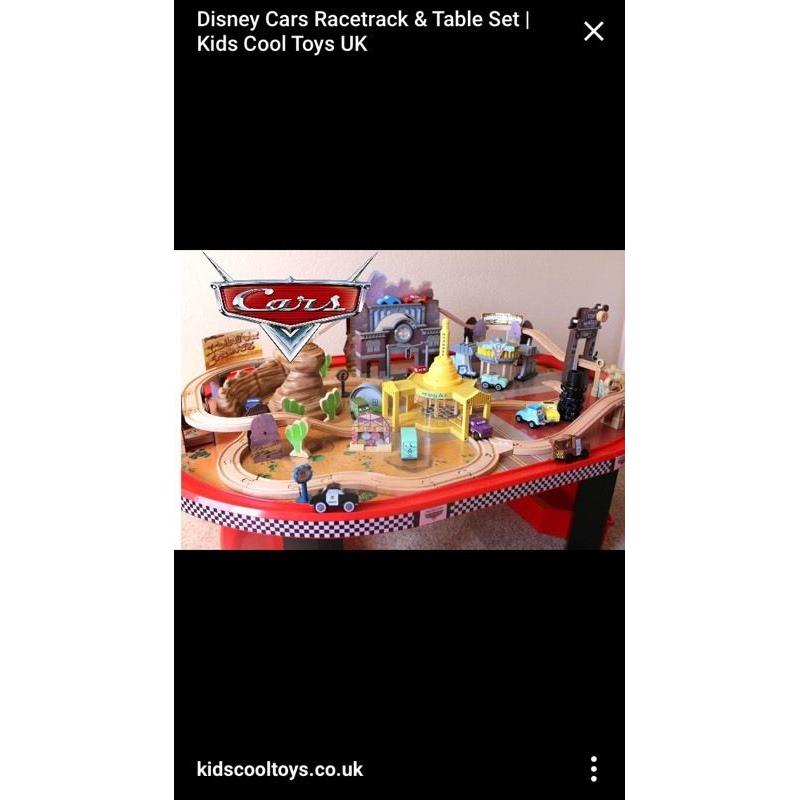 Disney cars track table