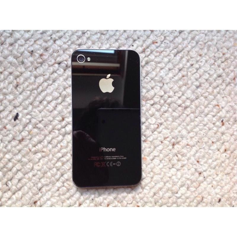 Apple iPhone 4 Black. 16gb in Case With Original Charger.