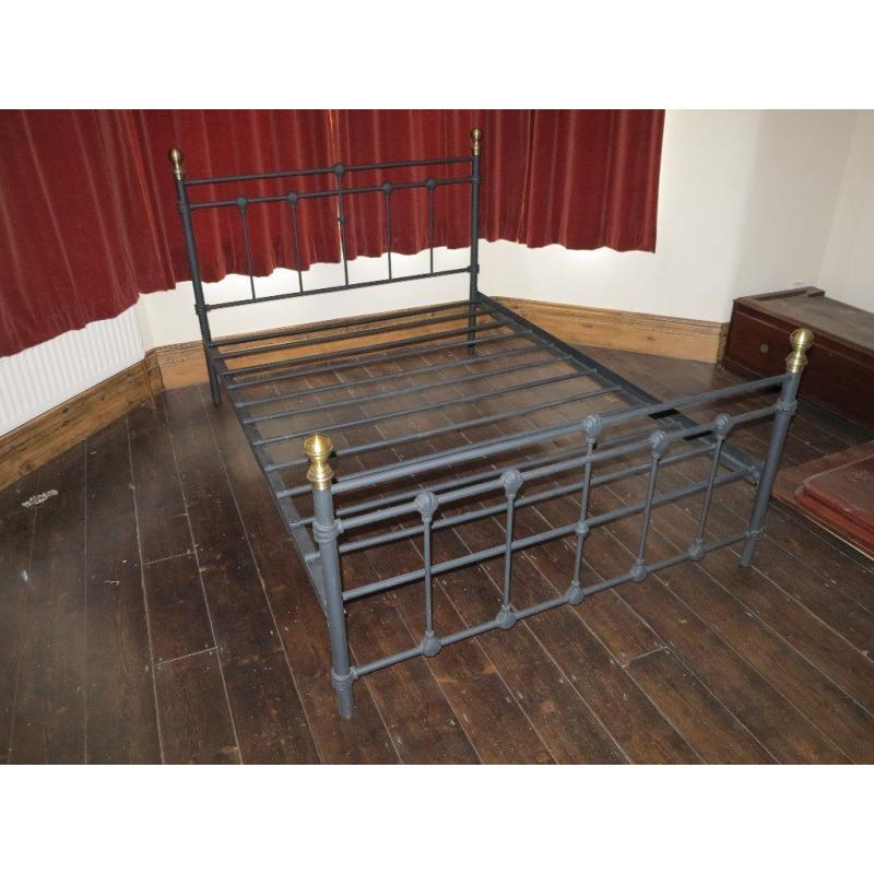 Black Metal Double Bed Frame