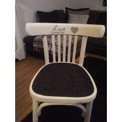 Shabby chic 1920's Calligraphy chair