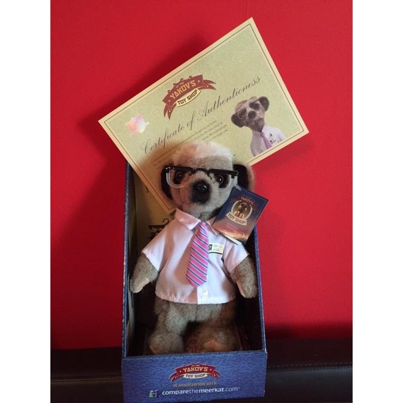 For sale meerkat toys with certificates.