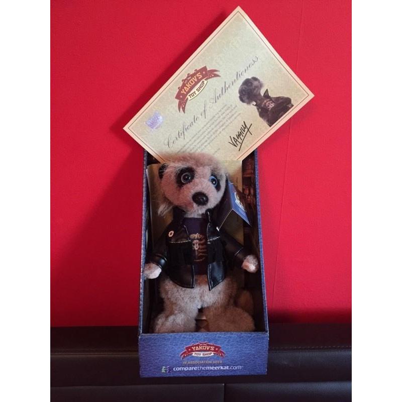 For sale meerkat toys with certificates.