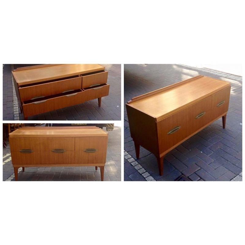 ** NEAT TEAK SIDEBOARD - GOOD CONDITION **