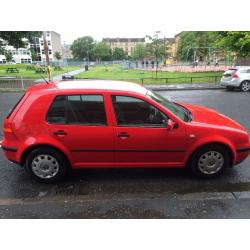 Excellent runner, low milage and full service history, Red VW Golf