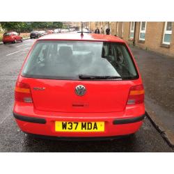 Excellent runner, low milage and full service history, Red VW Golf