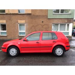 Excellent runner, low milage and full service history, Red VW Golf