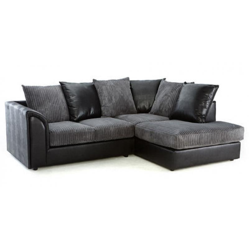 Byron corner sofas / 3+2 seater sofa set or corner sofa /grey/black or beige/brown