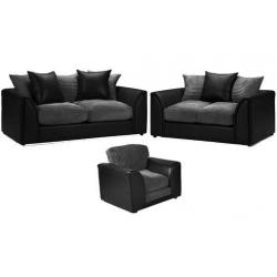 Byron corner sofas / 3+2 seater sofa set or corner sofa /grey/black or beige/brown