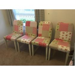 4 sturdy chairs for recovering