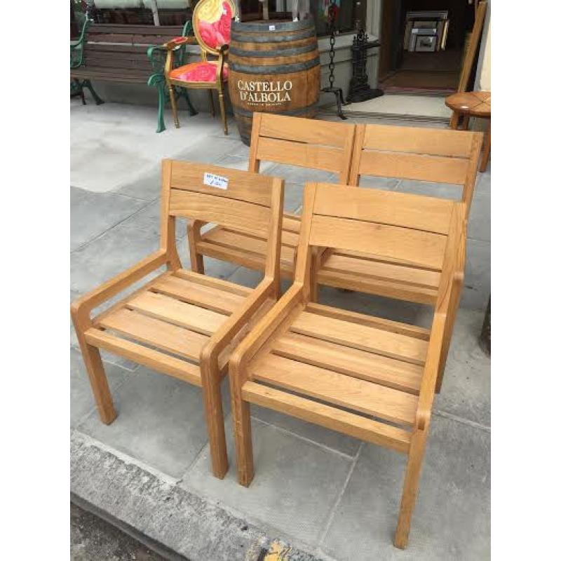 4 x wooden Chairs - free local delivery good condition , solid chairs and comfortable.