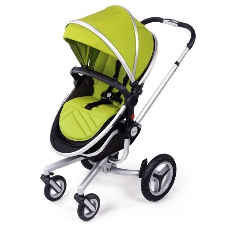 Green Silver Cross Surf 2 Pram Stroller