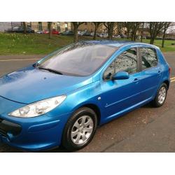 PEUGEOT 307 LX 1.4CC (06 PLATE) 5 DRS HATCHBACK IN EXCELLENT CONDITION.