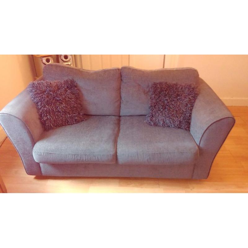 3 seater grey fabric and 2 seater incl sofa bed for sale. Excellent condition