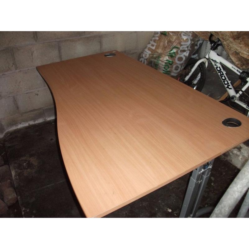 Home or Office Desk Maple Top Height Adjustable Delivery Available