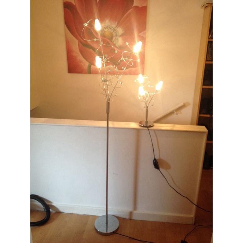 Floor lamp stand and table lamp