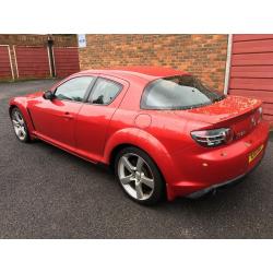 Mazda RX-8 231PS 2616cc Petrol 6 speed manual 4 door coupe 04 Plate 23/03/2004 Red