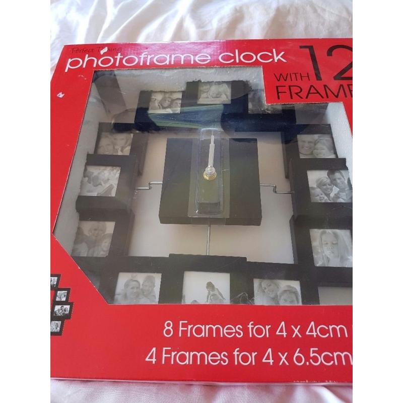 Photo frame clock