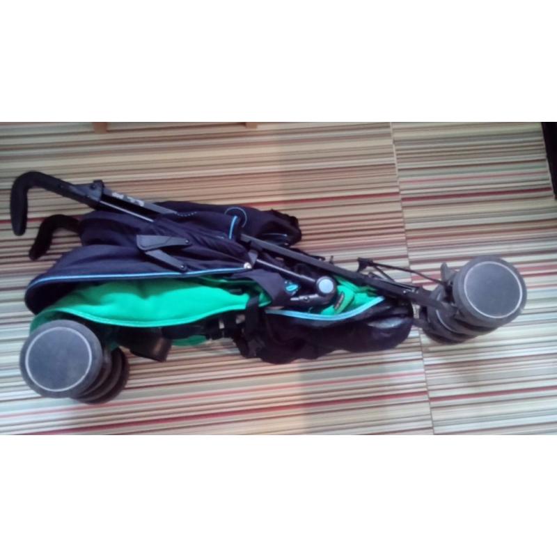 Silver Cross Blue Pop Stroller