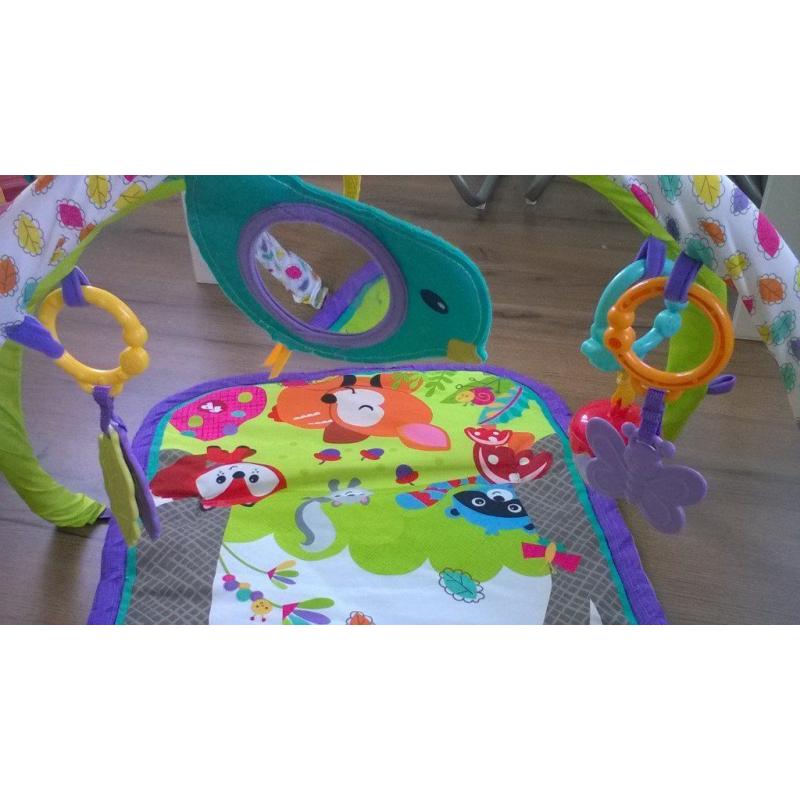 Fisher Price Bouncer, Playmat and Cot Kick Board Piano