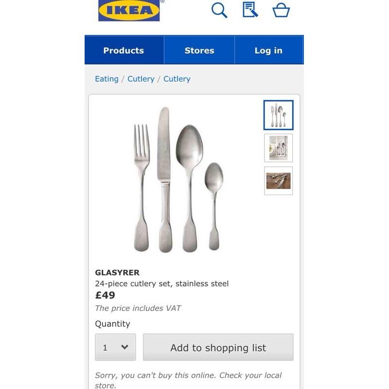 Brand new cutlery