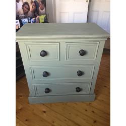 Shabby Chic Chest of Drawers Solid Wood