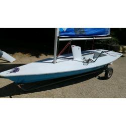 Laser Radial sailing dinghy boat