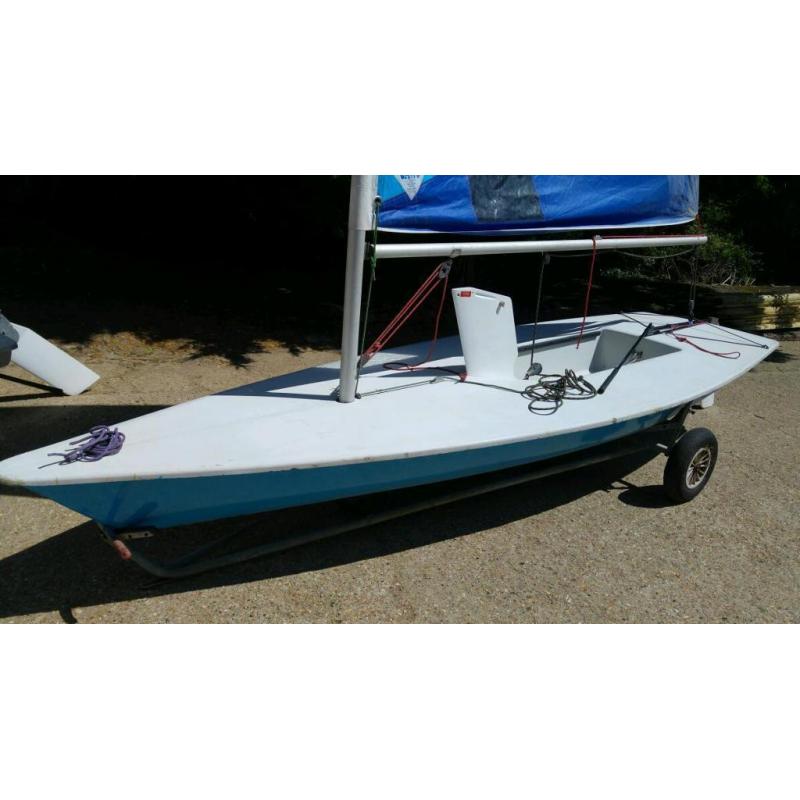 Laser Radial sailing dinghy boat