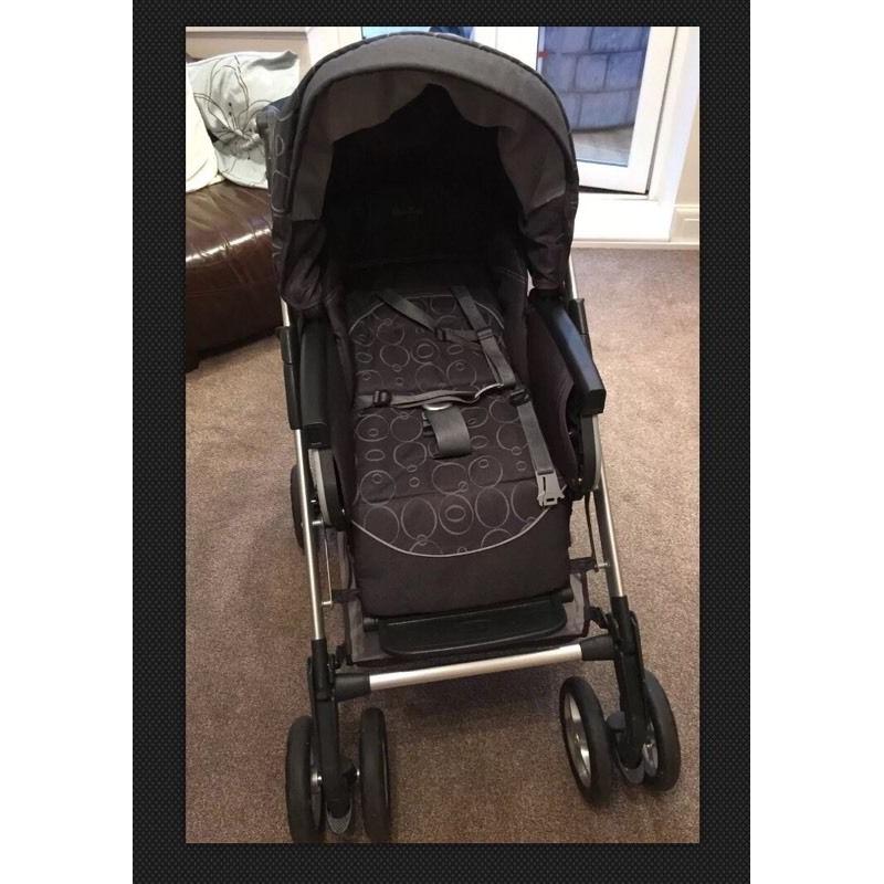 Silver Cross Linear Freeway Pram Pushchair Travel System with Raincovers