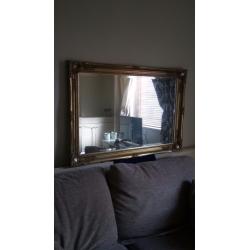 Large Ornate Gold Mirror