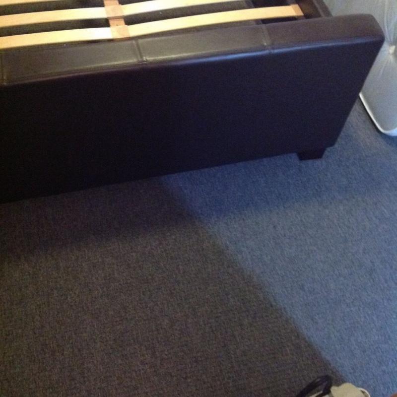 King size Leather bed frame - Bought from Ponsfords Sheffield