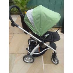 Mamas & Papas Sola Green Pushchair Pram Single Seat Stroller