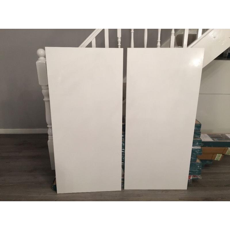 2 IKEA Besta High Gloss doors