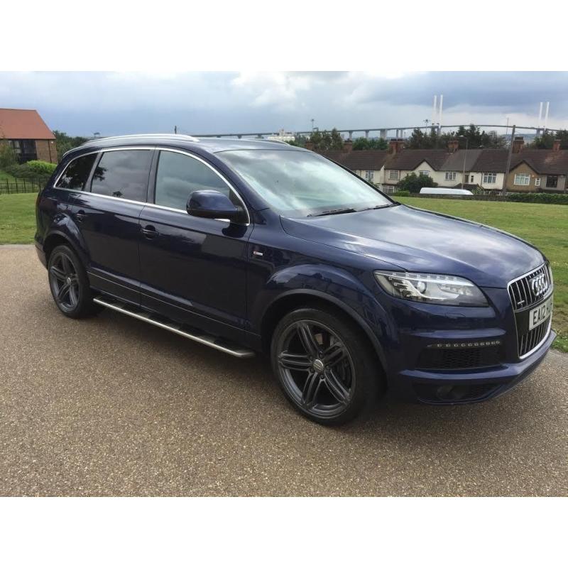 AUDI Q7 3.0 TDI DIESEL AUTO S LINE *46K Miles, FSH, HPI CLR, 7 SEATER, BARGAIN GENUINE FULLY LOADED