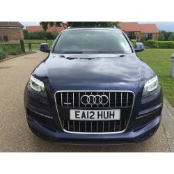 AUDI Q7 3.0 TDI DIESEL AUTO S LINE *46K Miles, FSH, HPI CLR, 7 SEATER, BARGAIN GENUINE FULLY LOADED