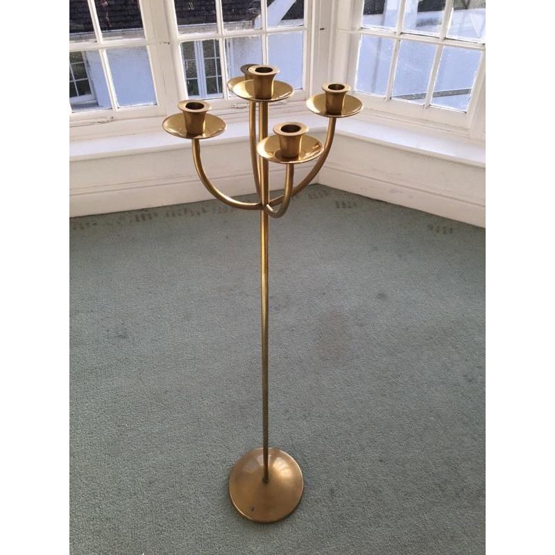 Brass candelabra